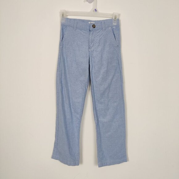 Gymboree Boy's Dress Pants in Light Blue Size 7 100% Cotton Formal Party Wedding - Picture 1 of 7